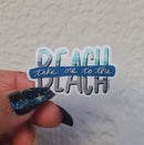 Take Me to the Beach Mini Holographic Die Cut Sticker