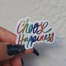 Choose Happiness Mini Die Cut Sticker