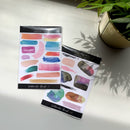 Watercolor Brush Sticker Sheet Pack | Planner Stickers