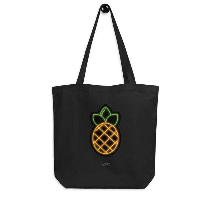 Neon Pineapple Eco Tote Bag