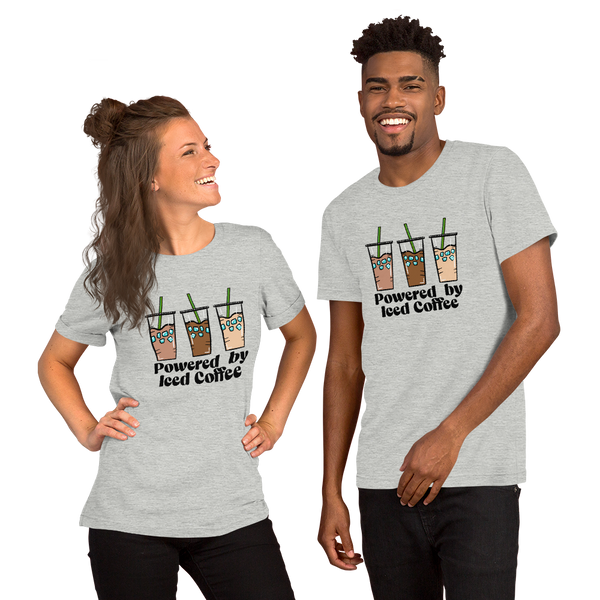 Powered by Iced Coffee Unisex t-shirt