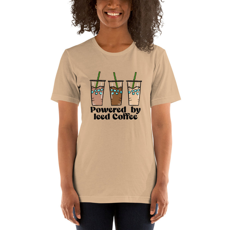 Powered by Iced Coffee Unisex t-shirt