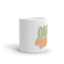 Good Vibes White glossy mug